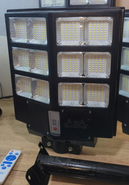 300W Solar Street Light | Remote control | 8-12 Hours Battery Backup | Complete Fitting Accessories
