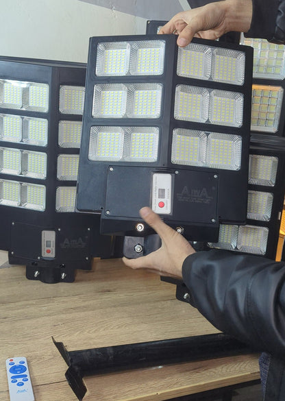 300W Solar Street Light | Remote control | 8-12 Hours Battery Backup | Complete Fitting Accessories