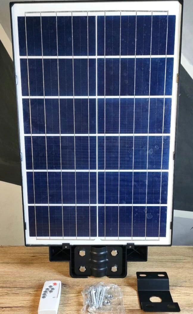 400W Solar Street Light | Remote control | 8-12 Hours Battery Backup | Complete Fitting Accessories
