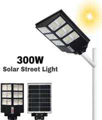 300W Solar Street Light | Remote control | 8-12 Hours Battery Backup | Complete Fitting Accessories